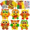 24 Sets Foam Owl Decorations DIY Owl Fall Craft Kit Assorted Foam Owl Shapes with Autumn Leaves, Pumpkins, Googly Eyes, Pom-Poms for Kids Gift Halloween, Thanksgiving, and Holiday Classroom Art Activity